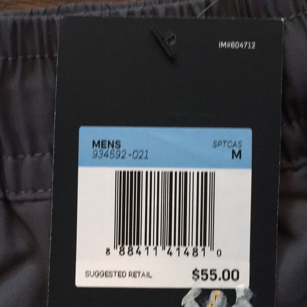 NWT Nike Men’s Joggers Dark Gray Medium - Picture 3 of 8